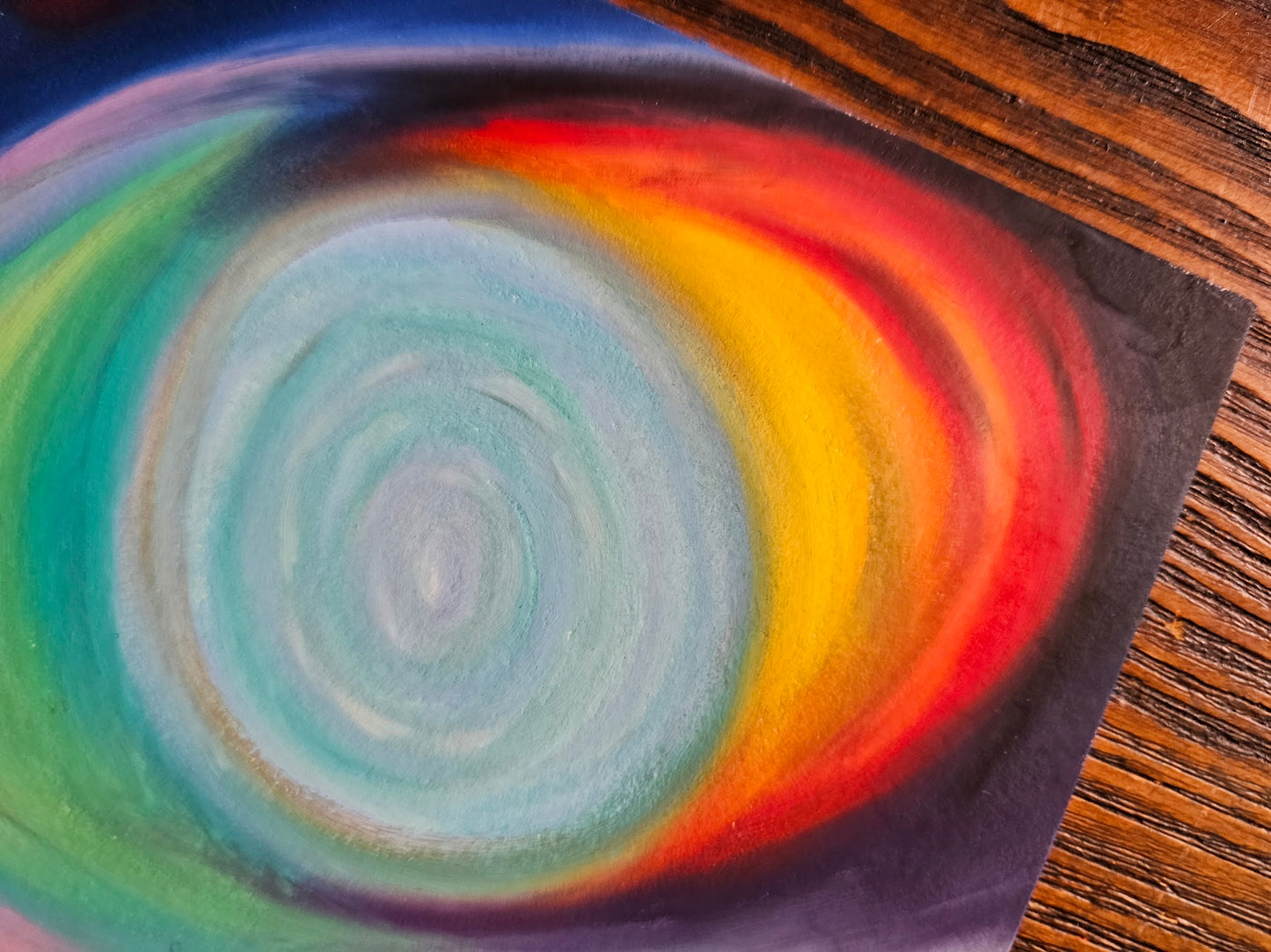 Original Expressionism Art - Dimensional Travel/Original Oil Pastel Abstract Art