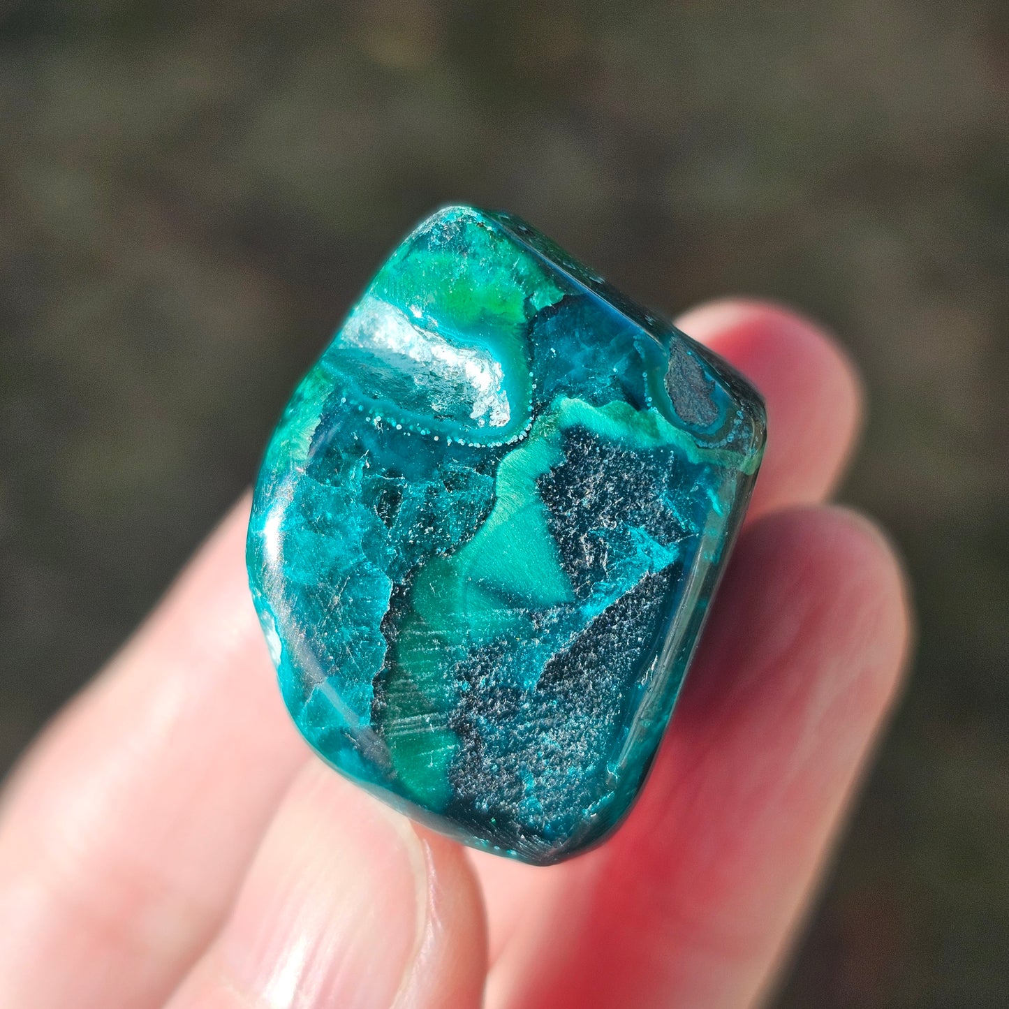 Congo Dioptase & Shattuckite Freeform (26.7g) | Crystals for Anxiety Relief