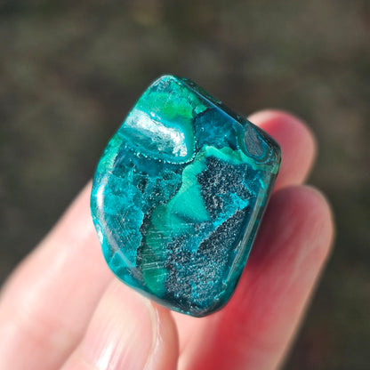 Congo Dioptase & Shattuckite Freeform (26.7g) | Crystals for Anxiety Relief