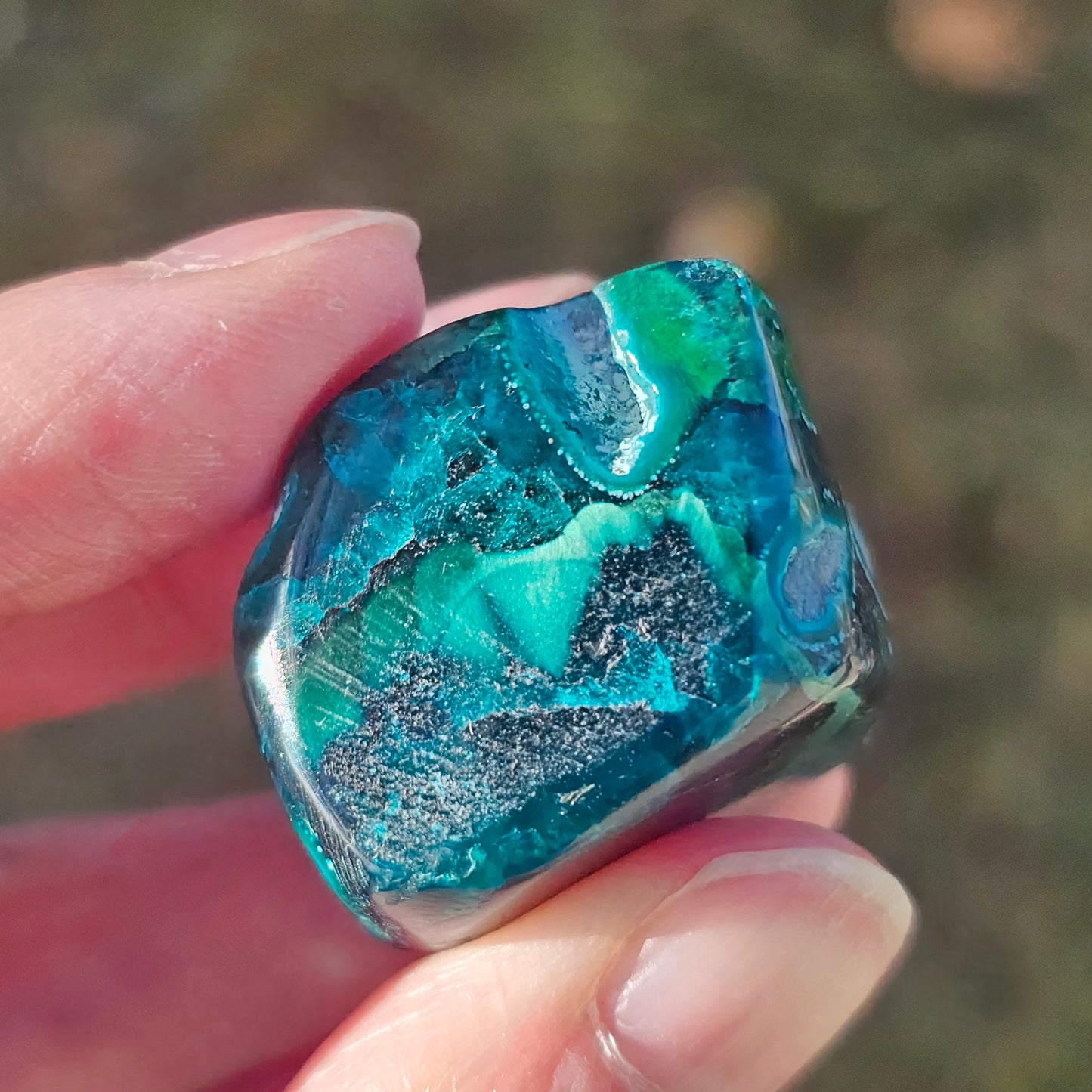 Congo Dioptase & Shattuckite Freeform (26.7g) | Crystals for Anxiety Relief