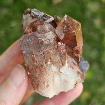 Red Hematite Phantom Quartz (Zimbabwe) — 88g