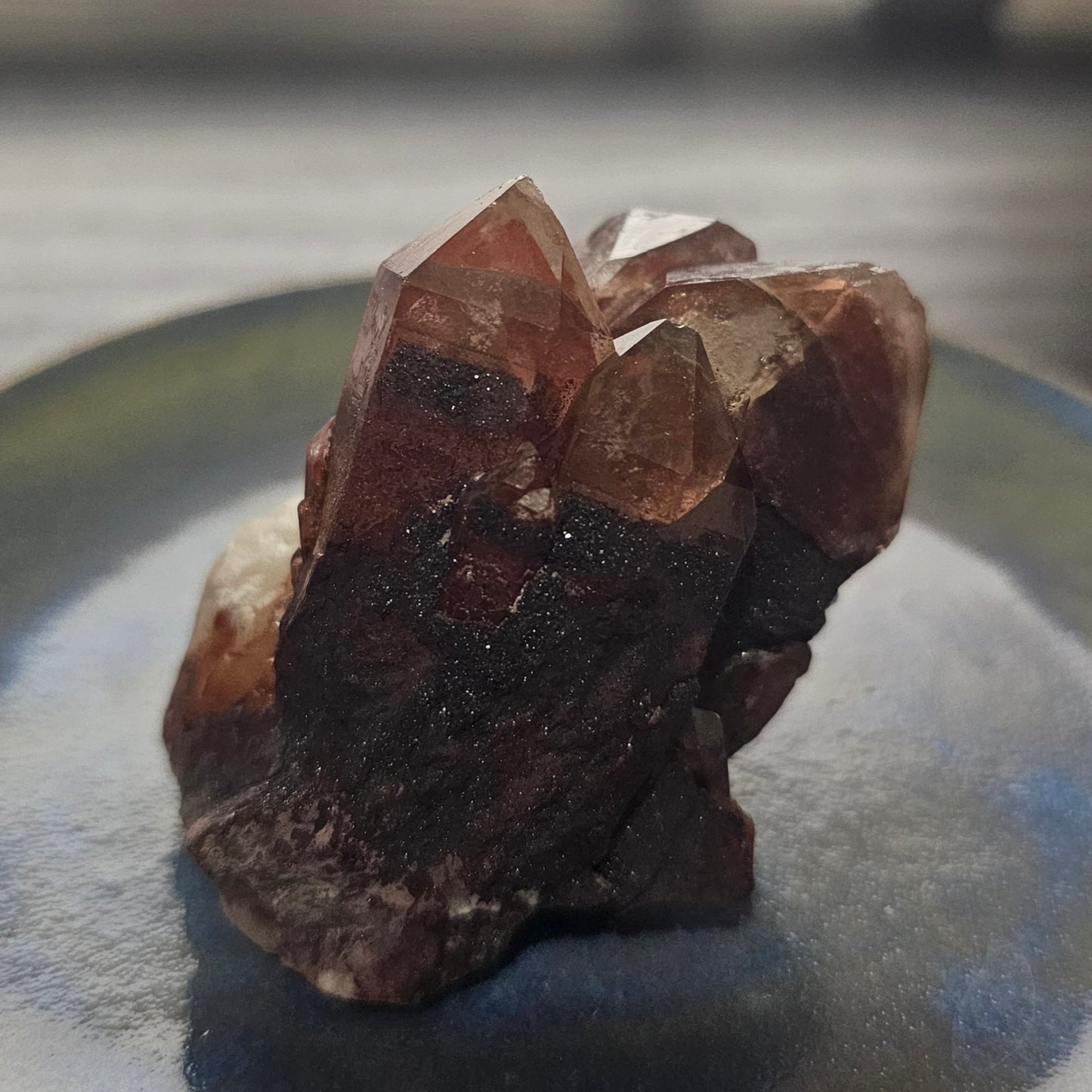 Red Hematite Phantom Quartz (Zimbabwe) — 88g