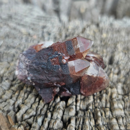 Red Hematite Phantom Quartz (Zimbabwe) — 88g