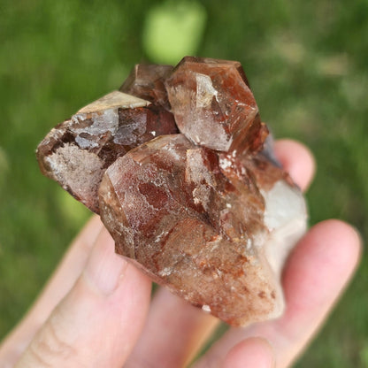 Red Hematite Phantom Quartz (Zimbabwe) — 88g