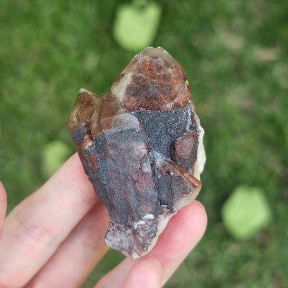 Red Hematite Phantom Quartz (Zimbabwe) — 88g