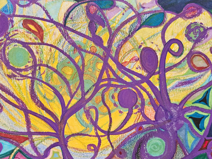 Original Abstract Markers Art Vibrational Art: Interconnection/Original Channeled Spiritual Energy Artwork