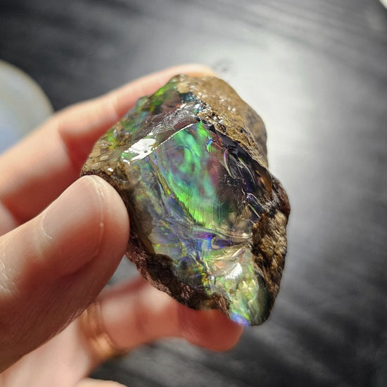 Natural Ethiopian Welo water opal gemstone with vivid multicolor fire, 33.2g