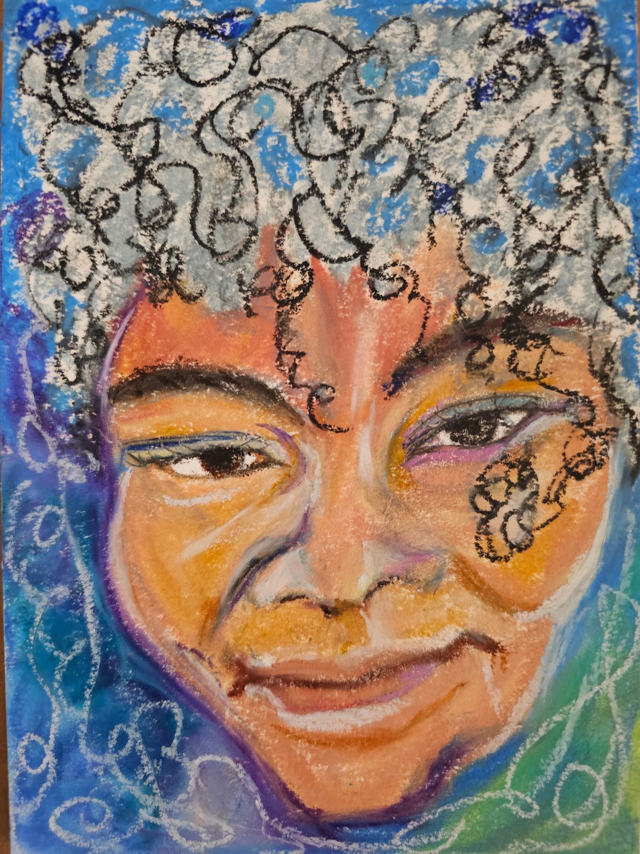 Customized shamanic soul portrait painting by Wei
